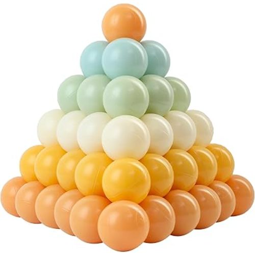 Ball Pit Balls, Safe Non-Toxic BPA-Free Crush-Proof Plastic Balls for Toddlers, Gift for Kids Birthday & Christmas, for Indoor Playpens, Party Decorations & Amusement Activities