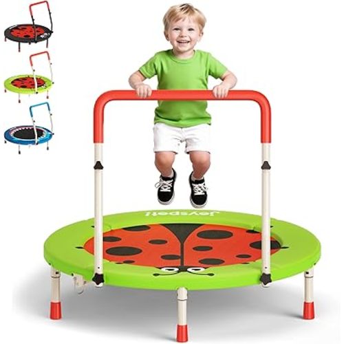 36-Inch Toddler Trampoline with Foam Handle, 3FT Foldable Mini Rebounder