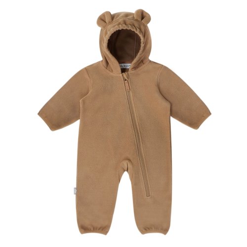Baby Fleece Bunting Suit | Soft Brown
