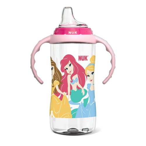 NUK Disney Learner Soft Spout Sippy Cup, Princess, 10 oz, 9+ Months, Girls