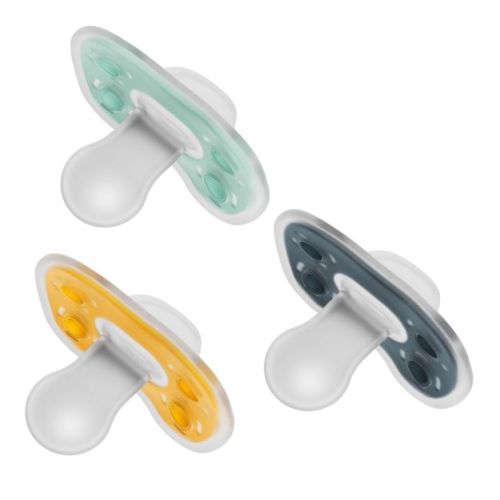 Dr. Brown's Advantage One Piece Silicone Pacifiers 6 -18m - Neutral - 3pk