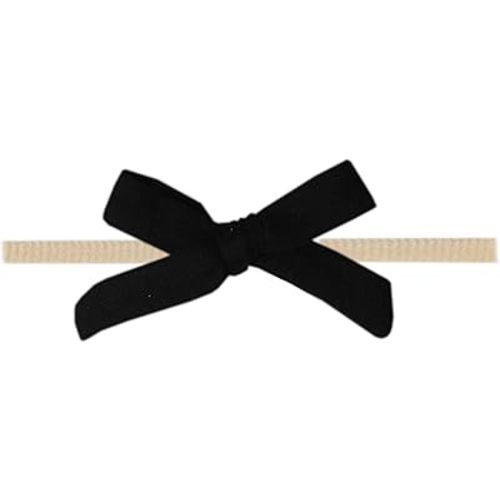 Copper Pearl Baby Bows: Stylish Headbands for Baby Girls, Premium Soft and Stretchy Baby Headbands, Perfect for Newborns, Trendy Designs - Midnight
