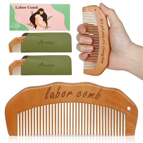 Arrozon 2 Pack Labor Comb Pregnancy Must Haves Labor and Delivery Essentials Birthing Comb Hospital Bag Essentials Pregnant Gifts