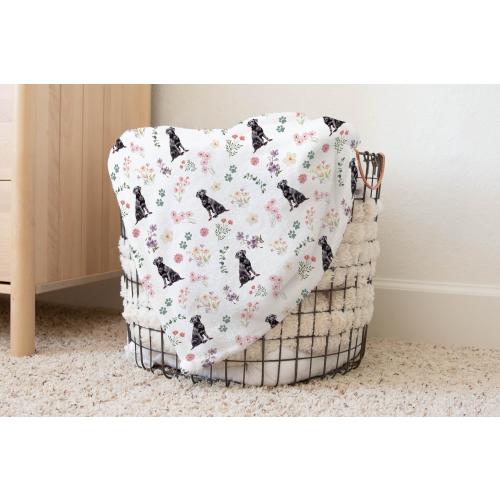 Chocolate Lab Changing Pad Cover | Wildflower