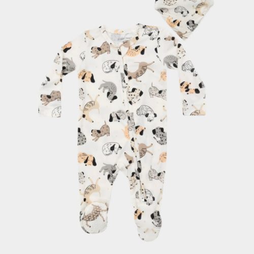 Cozy Pups Footie & Bandana Bib Set, Size 3-6 months | Quantity: 2