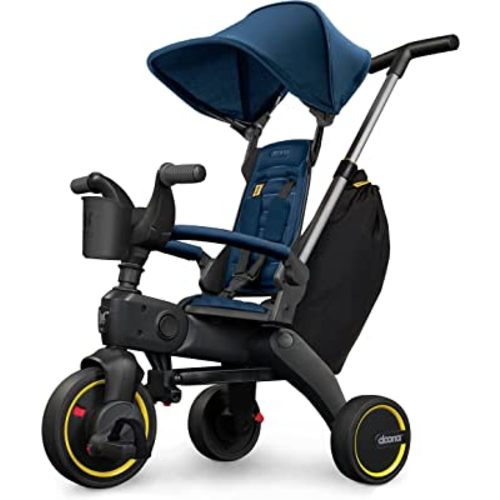 Doona Liki Trike S3, Royal Blue - 5-in-1 Compact, Foldable Tricycle - Suitable for Toddlers 10 to 36 Months