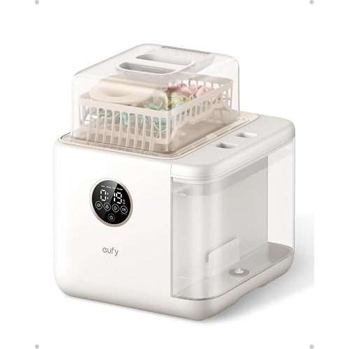 eufy Security S1 Baby Bottle Washer, Sterilizer and Dryer, 10-Bottle Capacity, 3D HydroBlast Cleaning, 212°F Steam Sterilizer, Smart App Control, Hands-Free
