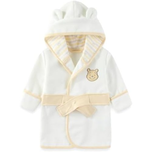 Disney Baby Winnie the Pooh Mickey Minnie Mouse Boys Girls Terry Hooded Towel Bathrobe with Ears One Size