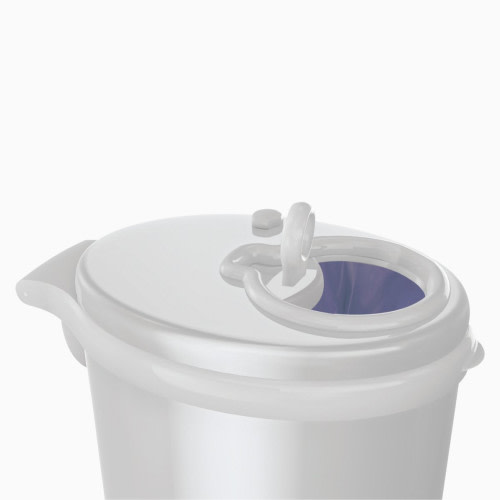Steel Diaper Pail - White - White