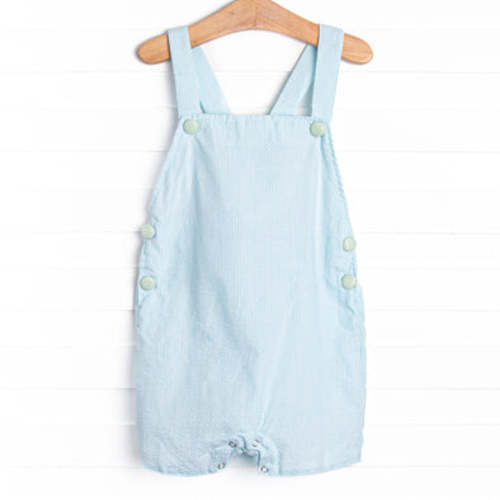 Seasonal Seersucker Short Romper, Blue – Stitchy Fish