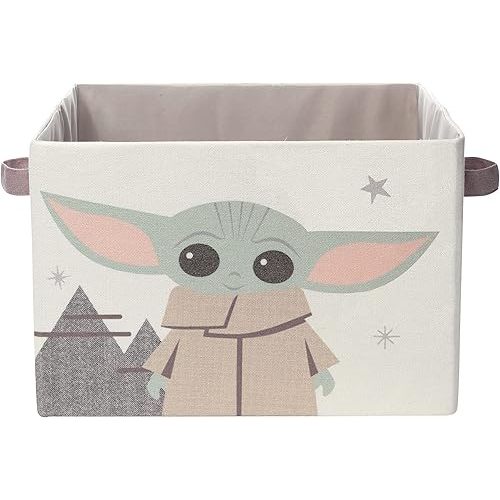 Lambs & Ivy Star Wars Grogu/Baby Yoda Foldable/Collapsible Storage Bin/Basket