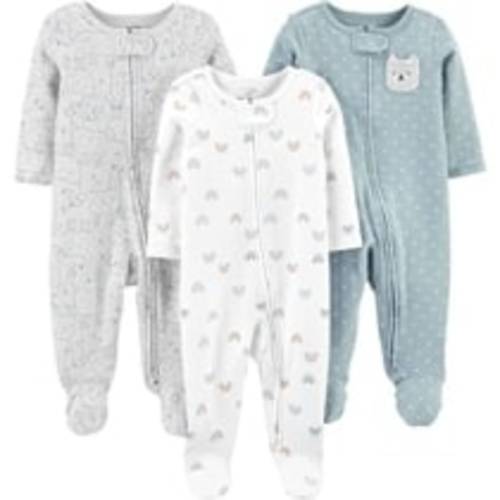 Simple Joys by Carter's Unisex Baby 3-Pack Neutral Sleep and Play