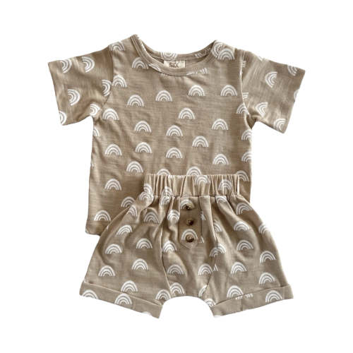 Rainbow / Organic Tee & Short Set