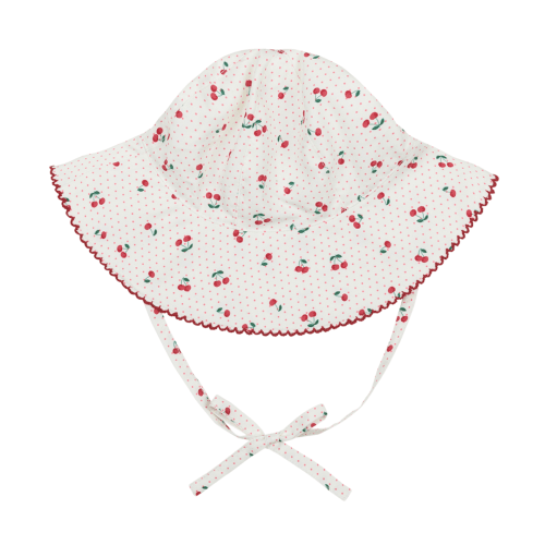 baby summer cherries sun hat