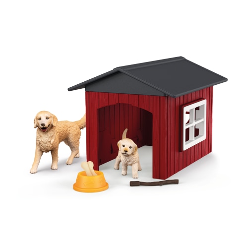 Dog Kennel with Golden Retriever 42722 FARM WORLD | schleich