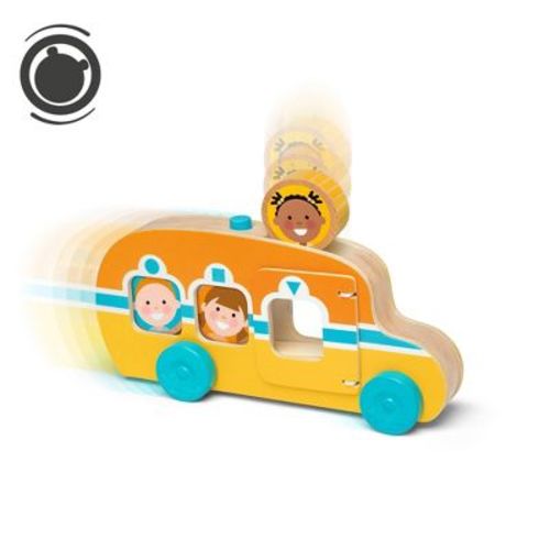 Melissa & Doug Go Tots Wooden Roll & Ride Bus