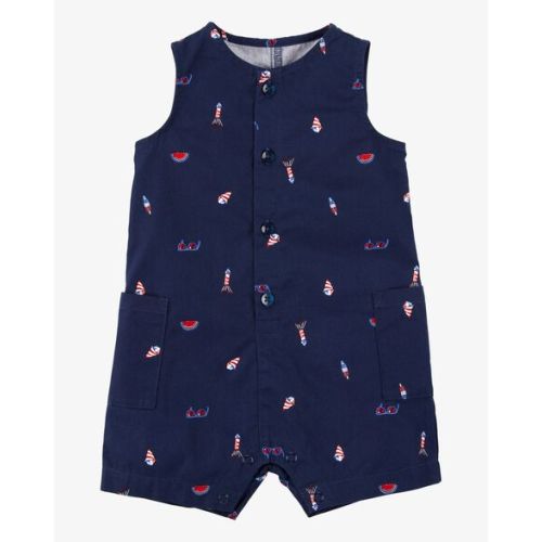 Baby 4th Of July Button-Down Romper - Carter's | Carter's