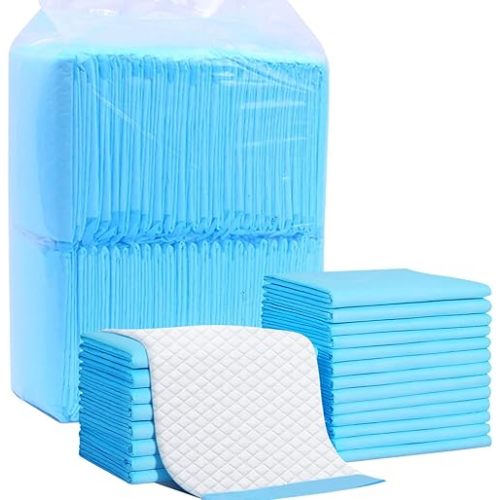 OBYFGILY 100 Pack Disposable Changing Pads, Portable Diaper Change Pad for Baby, Super Absorbent Leak-Proof Incontinence Bed Table Pee Mat for Travel and Home