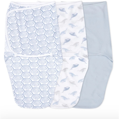 At Sea Easy Swaddle With No Zipper 0-3M | aden + anais