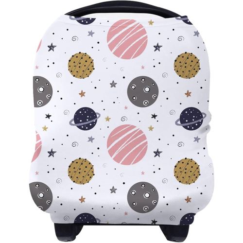 Yoofoss Nursing Cover Breastfeeding Scarf - Baby Car Seat Covers, Infant Stroller Cover, Carseat Canopy for Girls and Boys