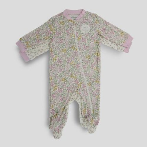 Milkberry Soft Rayon Of Bamboo Footed Coverall 3 Peice Full Body Sleepwear For Infants Baby Girls Insect Pink Size 0-3 Months