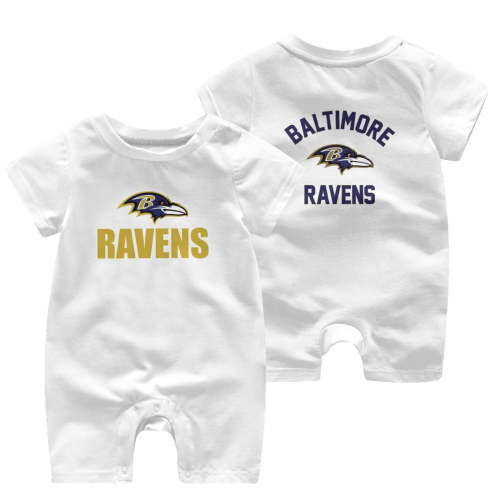 Ravens Newborn Baby Boy Girl Football Outfit Sweatshirt Romper Sleeve Pullover Bodysuit Clothes Infant Onesie with T-Shirt Outfits Crewneck Unisex Funny Toddler