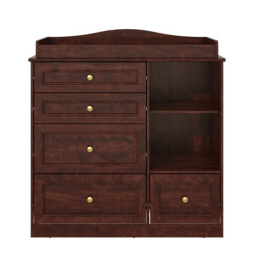 Harriet Bee Changing Table Dresser With 5 Drawers And 2 Shelves & Reviews | Wayfair