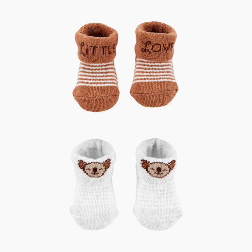 Carter's Keepsake Booties (2 Pack) - Little Love/Koala, NB