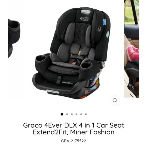 Graco 4Ever DLX 4 in 1 Car Seat Extend2Fit, Miner Fashion