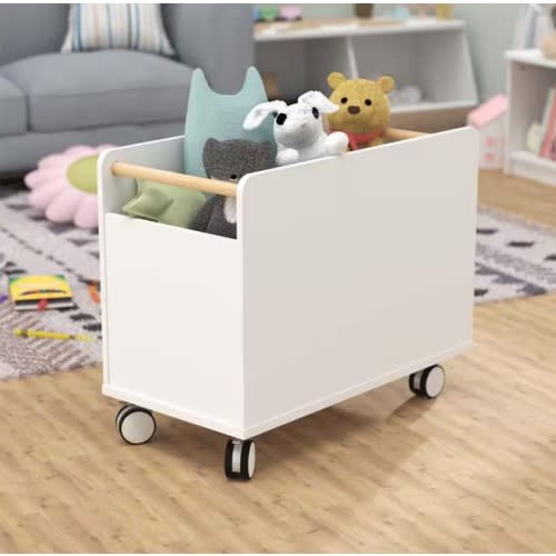 Wheeled Mobile Toy Chest - ClosetMaid KidSpace 24 in. W x 19 in. H White