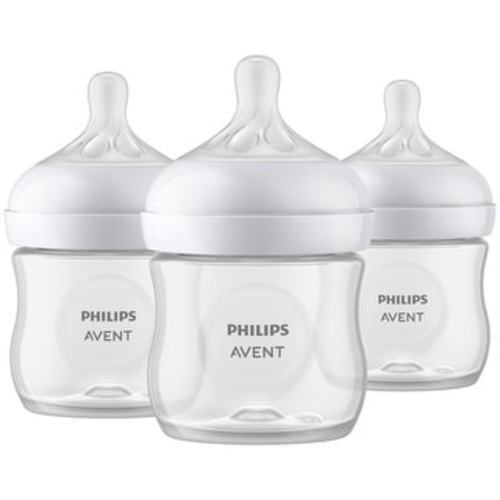 Philips Avent Natural Baby Bottle With Natural Response Nipple, Clear, 4oz, 3pk