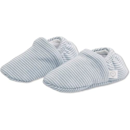 MORI Baby Warm Booties with Stretch Back - Comfortable Unisex Infant Slippers - Breathable Snug Cozy Shoes for Boys and Girls