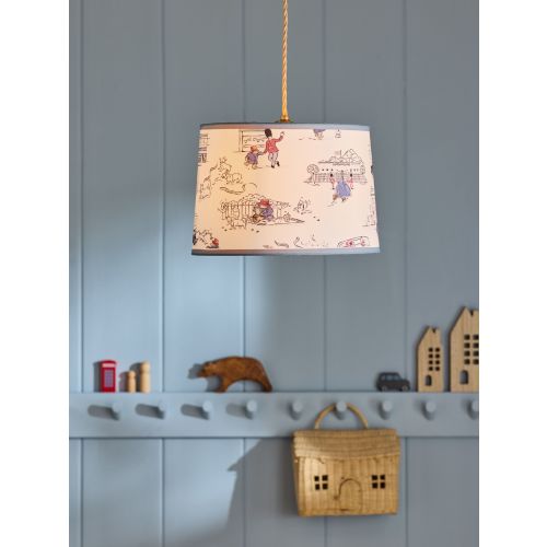 Cath Kidston White/Blue/Red x Paddington™ Easy Fit Drum Shade - Size ONE
