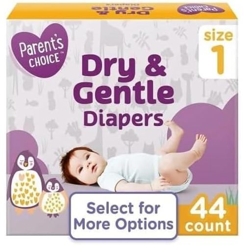 Parent Choice Dry & Gentle Diapers Size!1 44 Count !