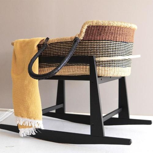 Black Moses Basket Stand