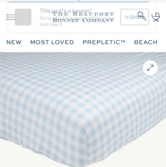Sleep Tight Crib Sheet - Buckhead Blue Gingham