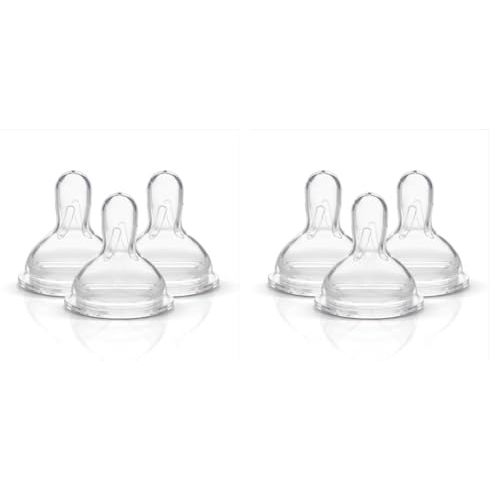 Medela Slow Flow Spare Nipples with Wide Base, Compatible with Medela Storage Bottles, Made Without BPA, 3 Count (Pack of 2)