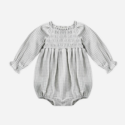 Eden Romper || Blue Gingham – Quincy Mae