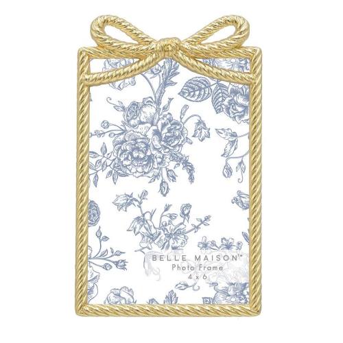 Belle Maison Gold Bow Tabletop Frame 5x7