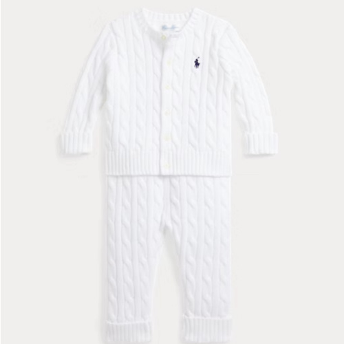 Ralph Lauren Cotton Cardigan & Pant Set