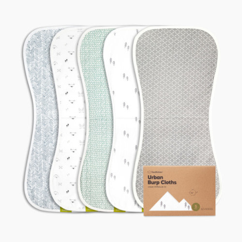 KeaBabies Urban Burp Cloths (5 Pack) - Nordic