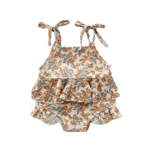 Lieserram Baby Infant Girl Swimsuit 3 6 9 12 18 24 Months Long Sleeve Ruffle Backless Bathing Suit Cute Swimwear