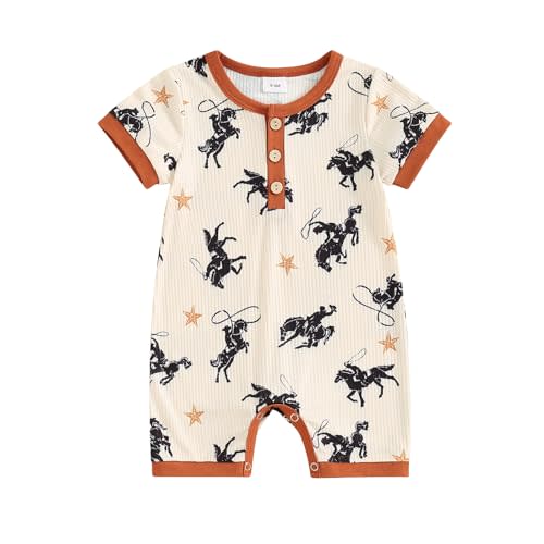 Toddler Baby Boy Girls Farm Clothes Western Farm Animals Chicken/Cow Print Romper Newborn Jumpsuit Country Stuff