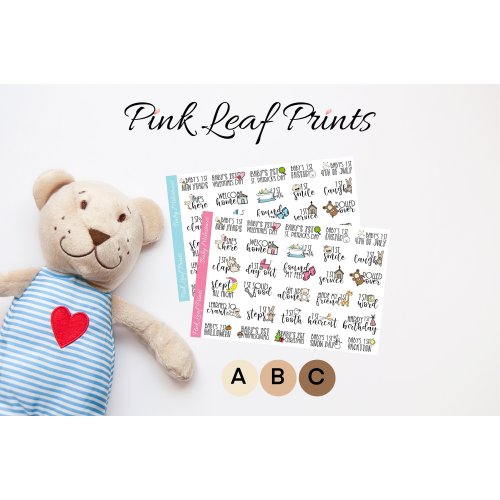 Baby's First Milestones - Planner Stickers