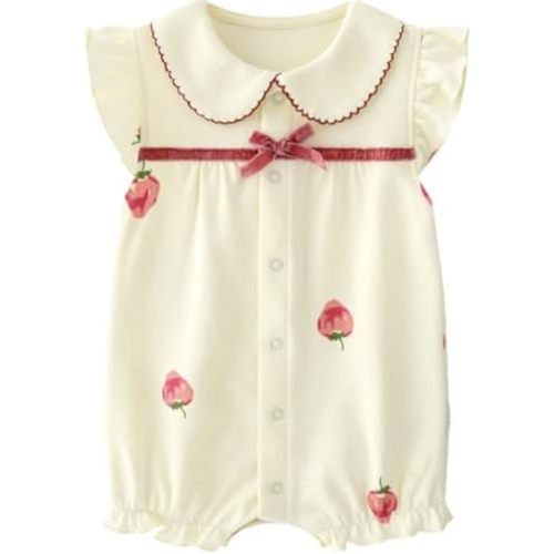 Ohrwurm Baby Boys Girls Romper Cartoon Printed Short Sleeve One-Piece Beach Outfit Summer Clothes