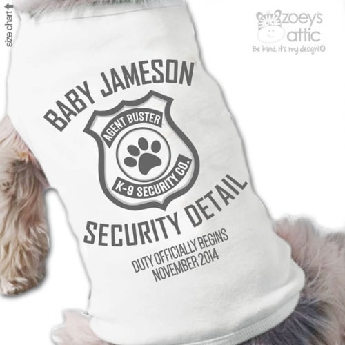Big brother dog shirt  big brother to be security