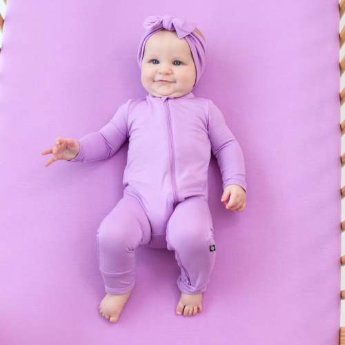 Zippered Romper in Poi | Kyte Baby (6-12 Mo)