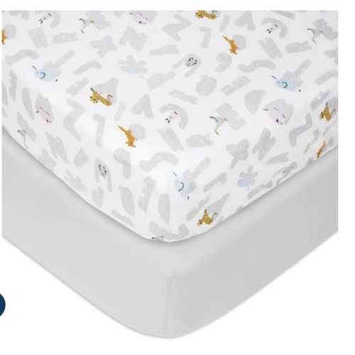 aden + anais animal print cotton poplin sheets 2 pack