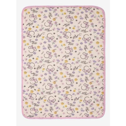 Disney Minnie Mouse Floral Allover Print Baby Blanket - BoxLunch Exclusive