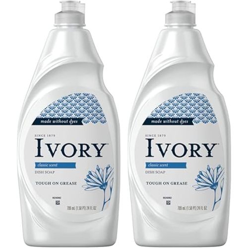 2 Pk. Ivory Classic Scent Dishwashing Liquid Dish Soap 24 Fl. Oz (48 Fl. Oz Total)